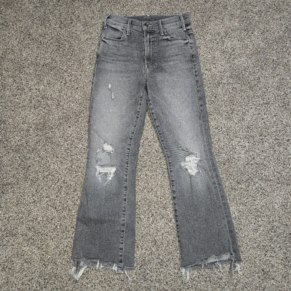 Mother The Hustler Crop Step Chew Jean Size 25